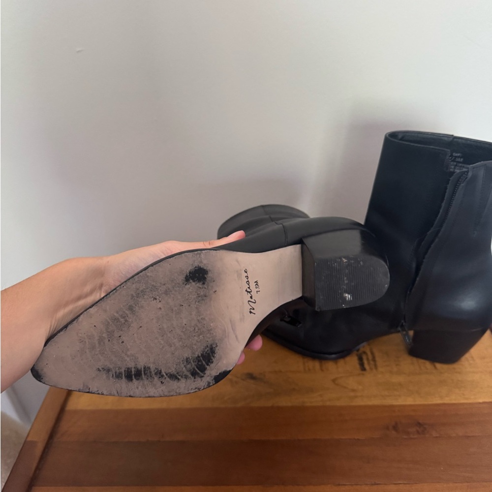 Matisse Black Ankle Boots - Picture 2 of 3